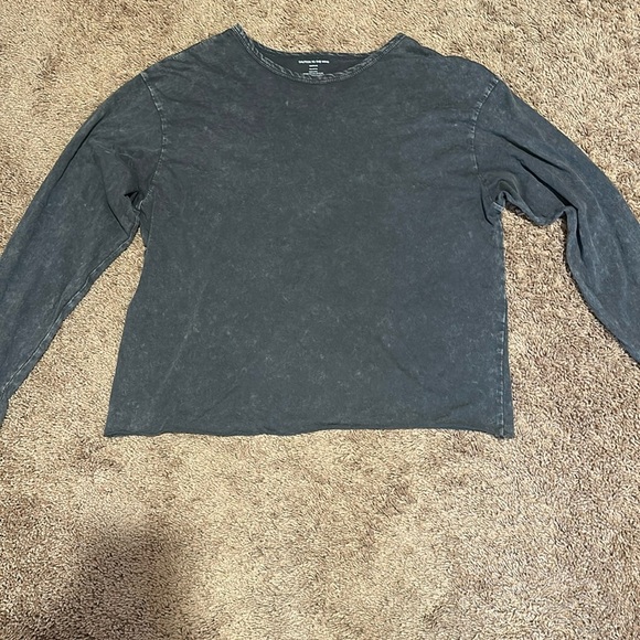 Gray long sleeve blouse - Picture 1 of 4